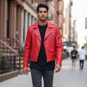 Hard Rock Cafe Leather Jacket Black Embroidered Logo Men’s Vintage Style XL